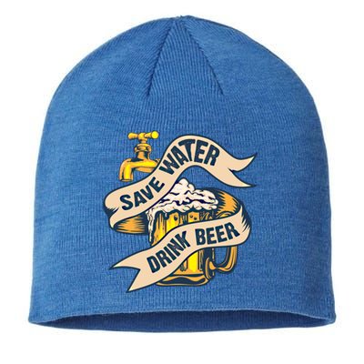 Save Water Beer Cute Ice Cold Beer Love Gift Cute Gift Sustainable Beanie