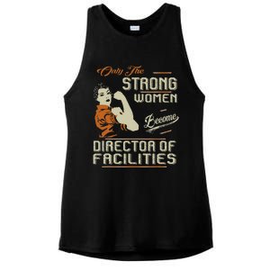 Strong Women Become Director Of Facilities Ladies PosiCharge Tri-Blend Wicking Tank