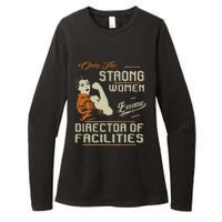 Strong Women Become Director Of Facilities Womens CVC Long Sleeve Shirt