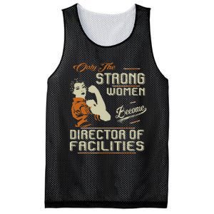 Strong Women Become Director Of Facilities Mesh Reversible Basketball Jersey Tank