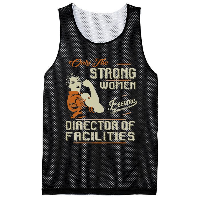 Strong Women Become Director Of Facilities Mesh Reversible Basketball Jersey Tank