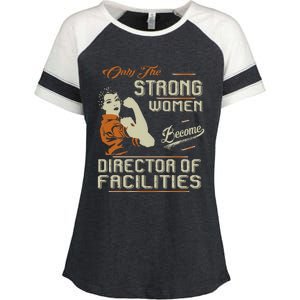 Strong Women Become Director Of Facilities Enza Ladies Jersey Colorblock Tee