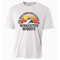 She Was Born And Raised In Wishabitch Woods Cooling Performance Crew T-Shirt