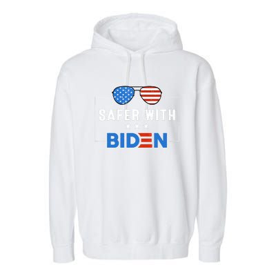 Safer With Biden Garment-Dyed Fleece Hoodie