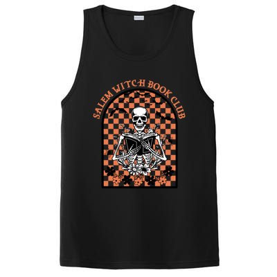 Salem Witch Book Club Skeleton Spooky Halloween Book Lovers Cute Gift PosiCharge Competitor Tank