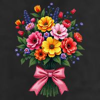 Spring Wildflower Bouquet Floral Arrangement Adult Drive Performance Visor