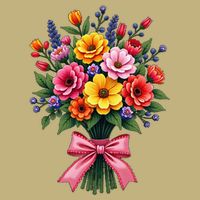 Spring Wildflower Bouquet Floral Arrangement Cooling Performance Crew T-Shirt