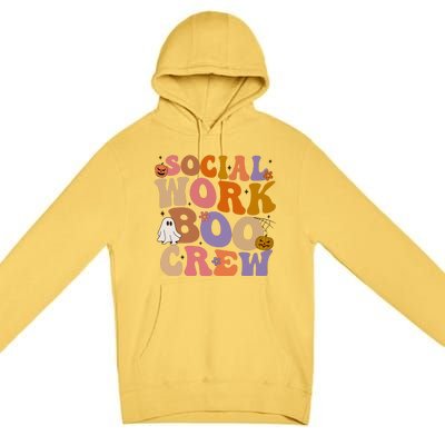 Social Worker Boo Crew Halloween Premium Pullover Hoodie