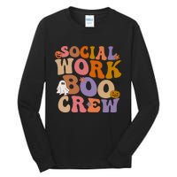 Social Worker Boo Crew Halloween Tall Long Sleeve T-Shirt