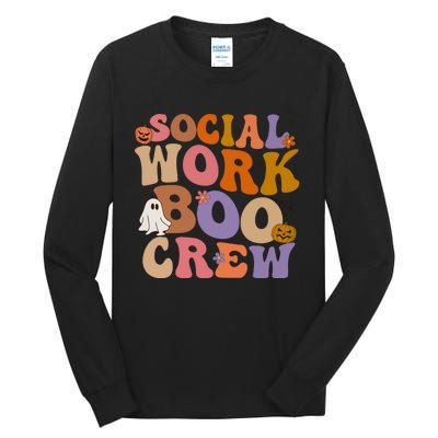 Social Worker Boo Crew Halloween Tall Long Sleeve T-Shirt