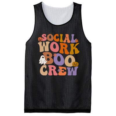 Social Worker Boo Crew Halloween Mesh Reversible Basketball Jersey Tank