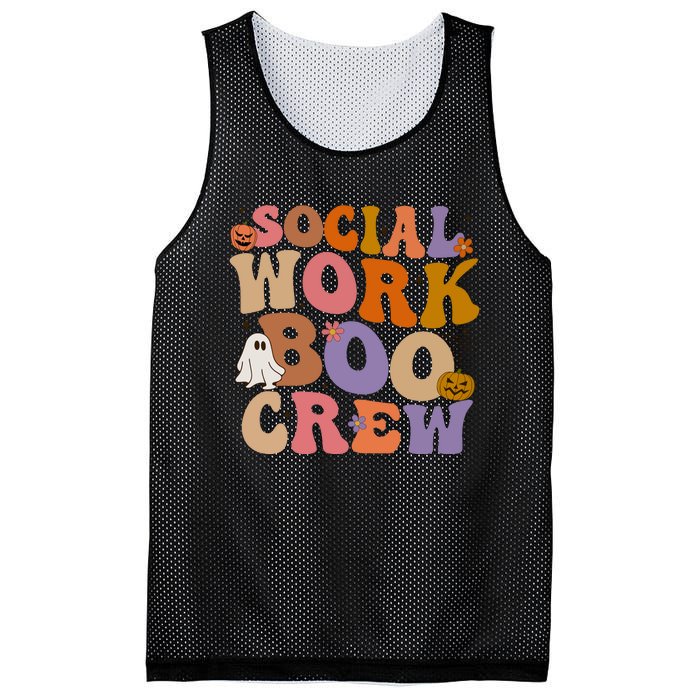 Social Worker Boo Crew Halloween Mesh Reversible Basketball Jersey Tank