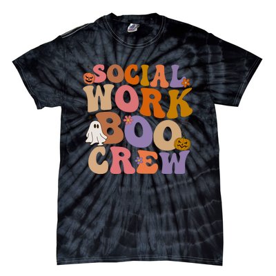 Social Worker Boo Crew Halloween Tie-Dye T-Shirt