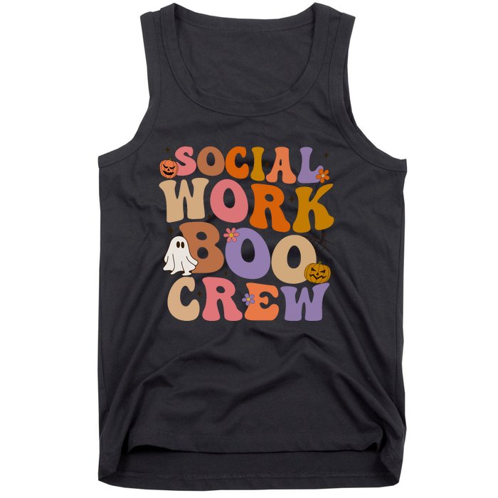 Social Worker Boo Crew Halloween Tank Top