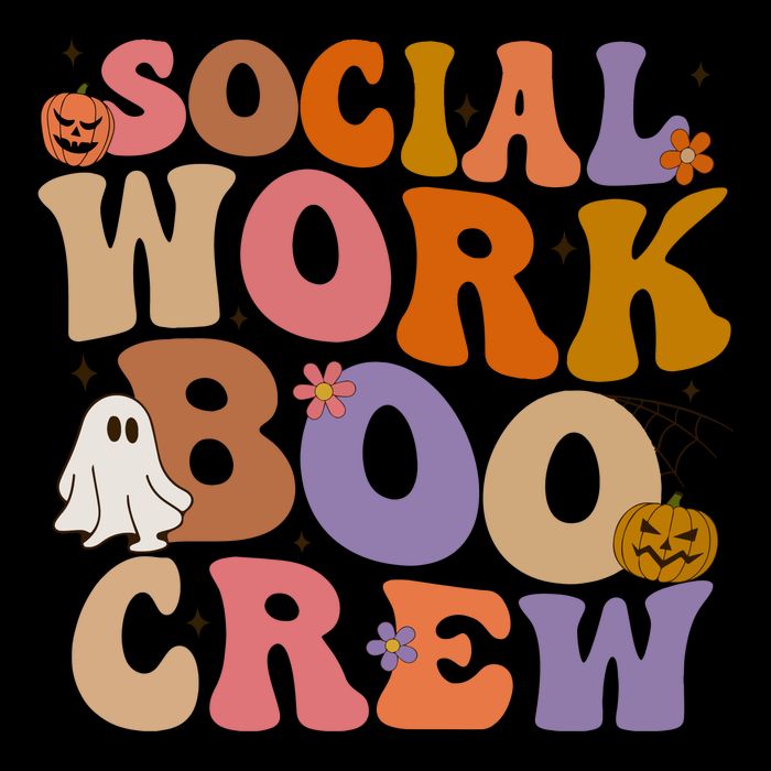 Social Worker Boo Crew Halloween Wool Snapback Cap