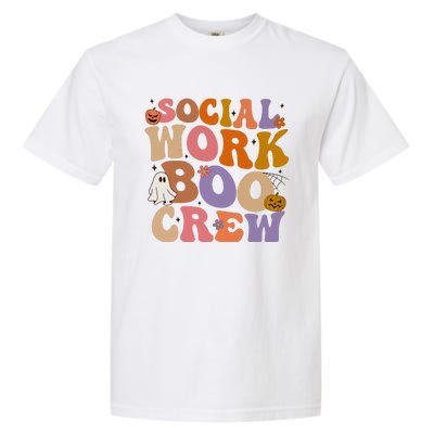 Social Worker Boo Crew Halloween Garment-Dyed Heavyweight T-Shirt