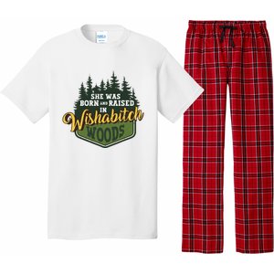 She Was Born And Raised In Wishabitch Woods Pajama Set