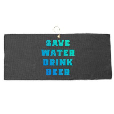 Save Water Beer Funny Gift Large Microfiber Waffle Golf Towel