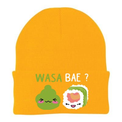 Sushi Wasa Bae Funny Sushi Lover Gift Knit Cap Winter Beanie