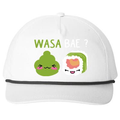 Sushi Wasa Bae Funny Sushi Lover Gift Snapback Five-Panel Rope Hat