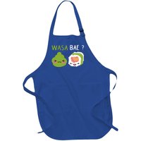 Sushi Wasa Bae Funny Sushi Lover Gift Full-Length Apron With Pockets