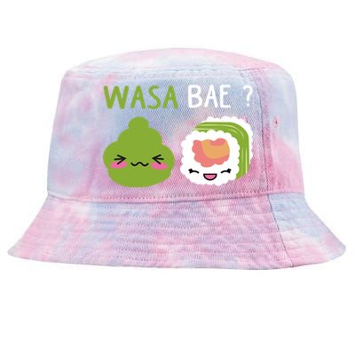 Sushi Wasa Bae Funny Sushi Lover Gift Tie-Dyed Bucket Hat