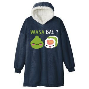 Sushi Wasa Bae Funny Sushi Lover Gift Hooded Wearable Blanket