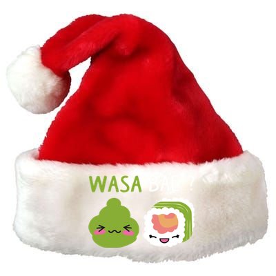 Sushi Wasa Bae Funny Sushi Lover Gift Premium Christmas Santa Hat