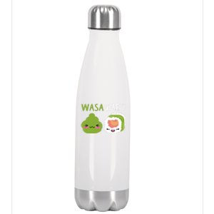 Sushi Wasa Bae Funny Sushi Lover Gift Stainless Steel Insulated Water Bottle