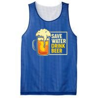 Save Water Beer Gift Mesh Reversible Basketball Jersey Tank