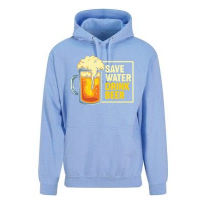 Save Water Beer Gift Unisex Surf Hoodie