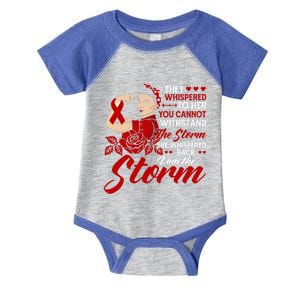 She Whispered Back I Am The Storm Open Heart Surgery Gift Infant Baby Jersey Bodysuit