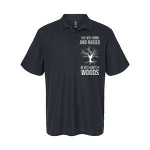 She Was Born And Raised In Wishabitch Woods Softstyle Adult Sport Polo