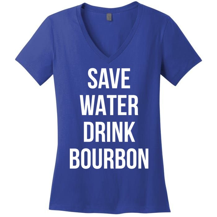 Save Water Bourdon Lover Great Gift Women's V-Neck T-Shirt