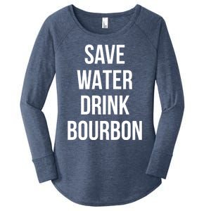 Save Water Bourdon Lover Great Gift Women's Perfect Tri Tunic Long Sleeve Shirt