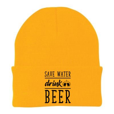 Save Water Beer Alcohol Love Friends Party Gather Fun Gift Knit Cap Winter Beanie