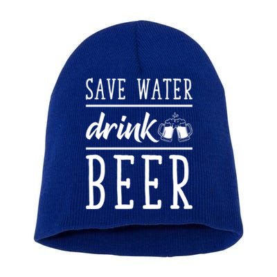 Save Water Beer Alcohol Love Friends Party Gather Fun Gift Short Acrylic Beanie