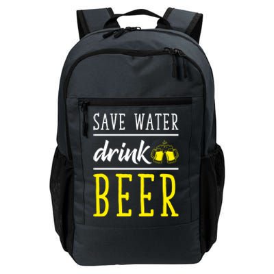 Save Water Beer Alcohol Love Friends Party Gather Fun Funny Gift Daily Commute Backpack