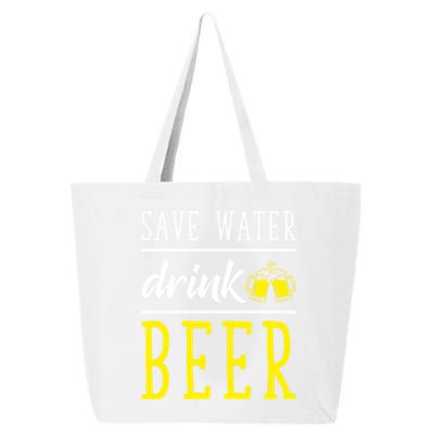 Save Water Beer Alcohol Love Friends Party Gather Fun Funny Gift 25L Jumbo Tote