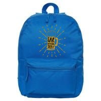 Save Water Beer Graffiti Art Protest Cute Gift 16 in Basic Backpack