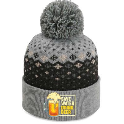 Save Water Beer Cute Gift The Baniff Cuffed Pom Beanie