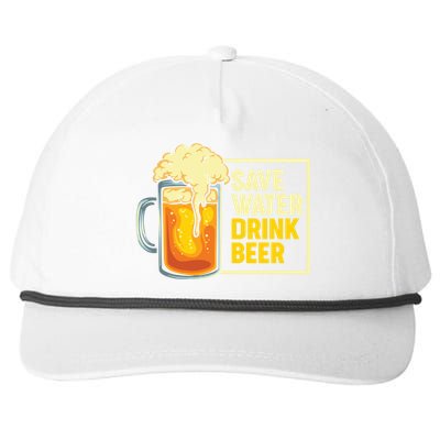 Save Water Beer Cute Gift Snapback Five-Panel Rope Hat