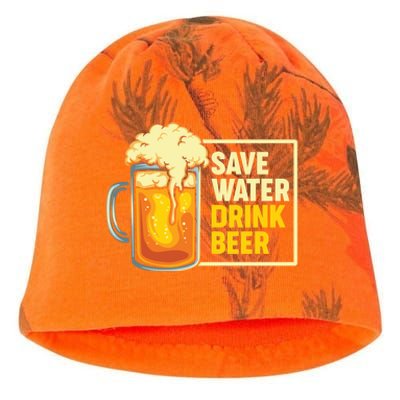 Save Water Beer Cute Gift Kati - Camo Knit Beanie