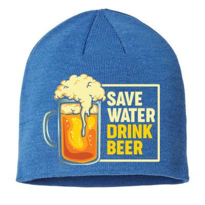 Save Water Beer Cute Gift Sustainable Beanie