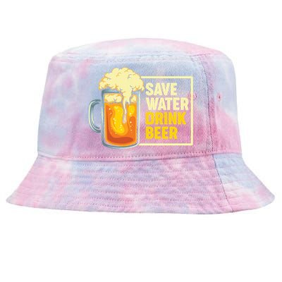 Save Water Beer Cute Gift Tie-Dyed Bucket Hat