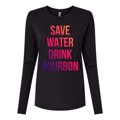 Save Water Bourdon Lover Gift Womens Cotton Relaxed Long Sleeve T-Shirt