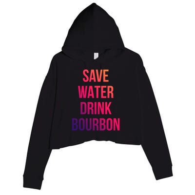 Save Water Bourdon Lover Gift Crop Fleece Hoodie