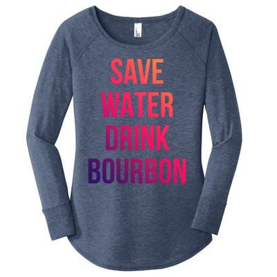 Save Water Bourdon Lover Gift Women's Perfect Tri Tunic Long Sleeve Shirt