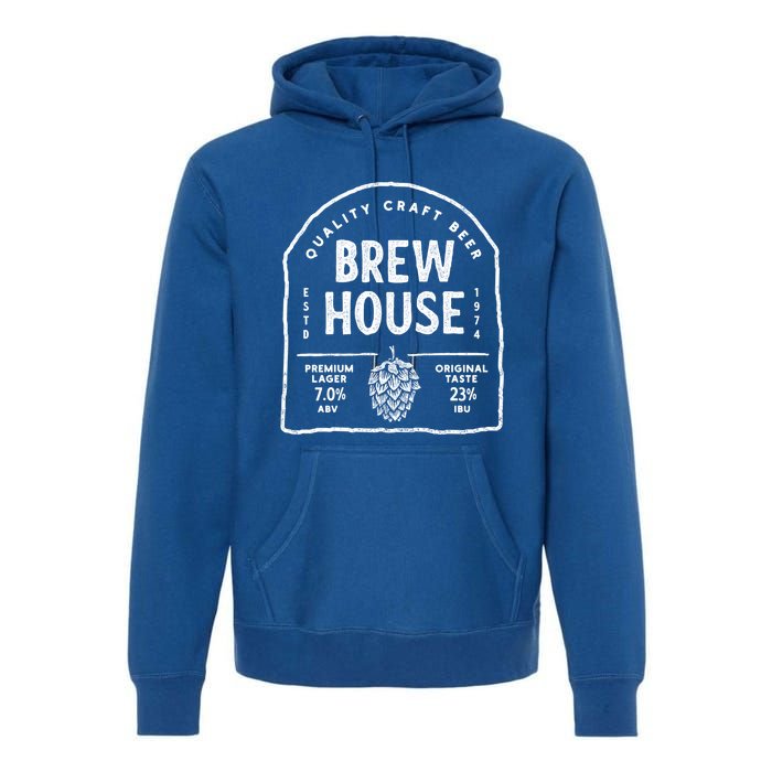 Save Water Beer Brew House Quality Craft Estd 1974 Meaningful Gift Premium Hoodie