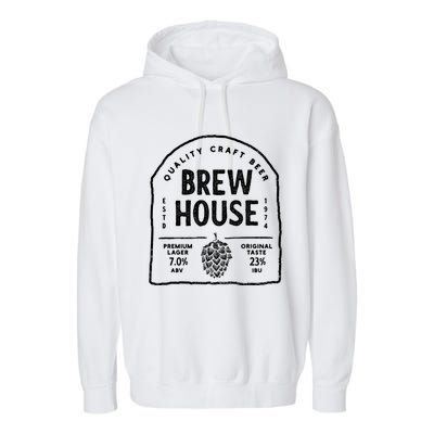 Save Water Beer Brew House Quality Craft Estd 1974 Meaningful Gift Garment-Dyed Fleece Hoodie